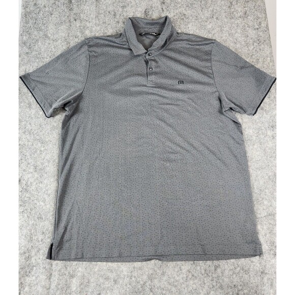 Travis Mathew Men Shirt 2XL Polo All Over Print Light of the Valley Performance - Picture 2 of 12